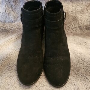 UNISA Padma Faux Suede Black Ankle Boots Size 9